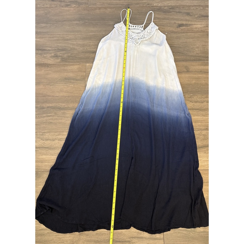 Anthropologie Saturday Sunday Maxi Ombre Tie Dyed Beachy Boho Dress Womens Small - Picture 9 of 13